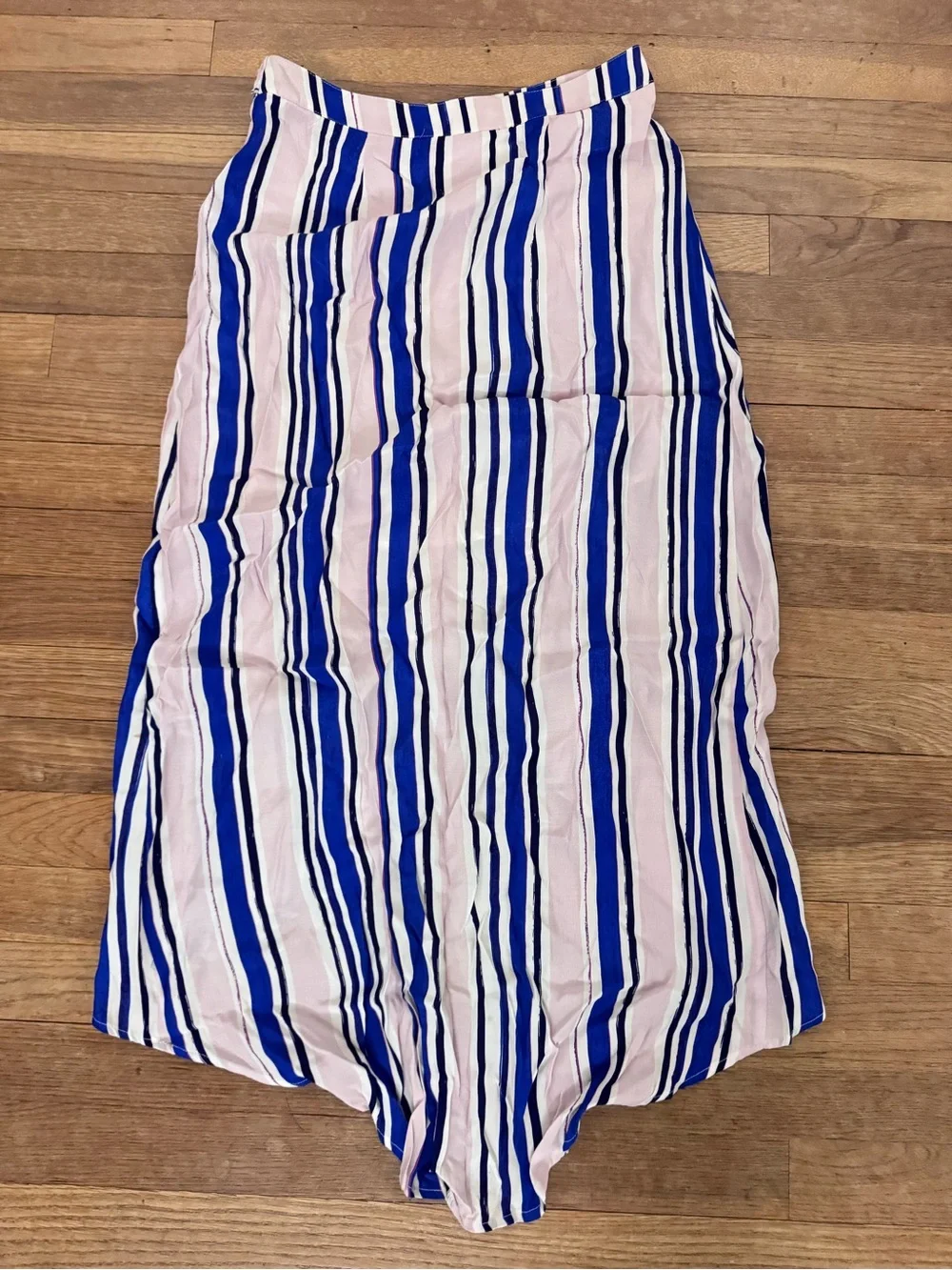 ASTR The Label Women's Striped Maxi High-Low Wrap Skirt - Size S  b21